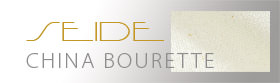 Seidenstoff China Bourette naturweiss